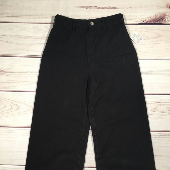 NWT FREE PEOPLE Black Wide Leg Pants Size 26 - Picture 3 of 8